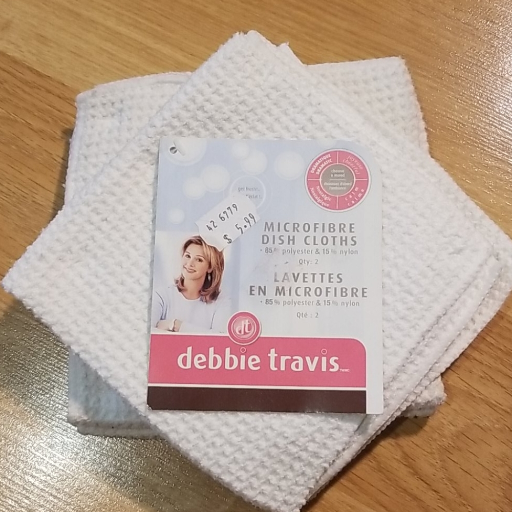 Debbie Travis microfiber dish cloths set of 4